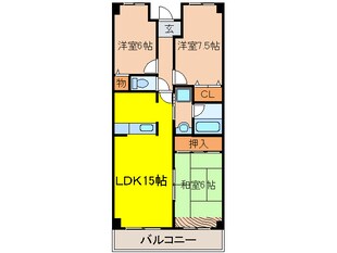 グランド・プラス西真上の物件間取画像